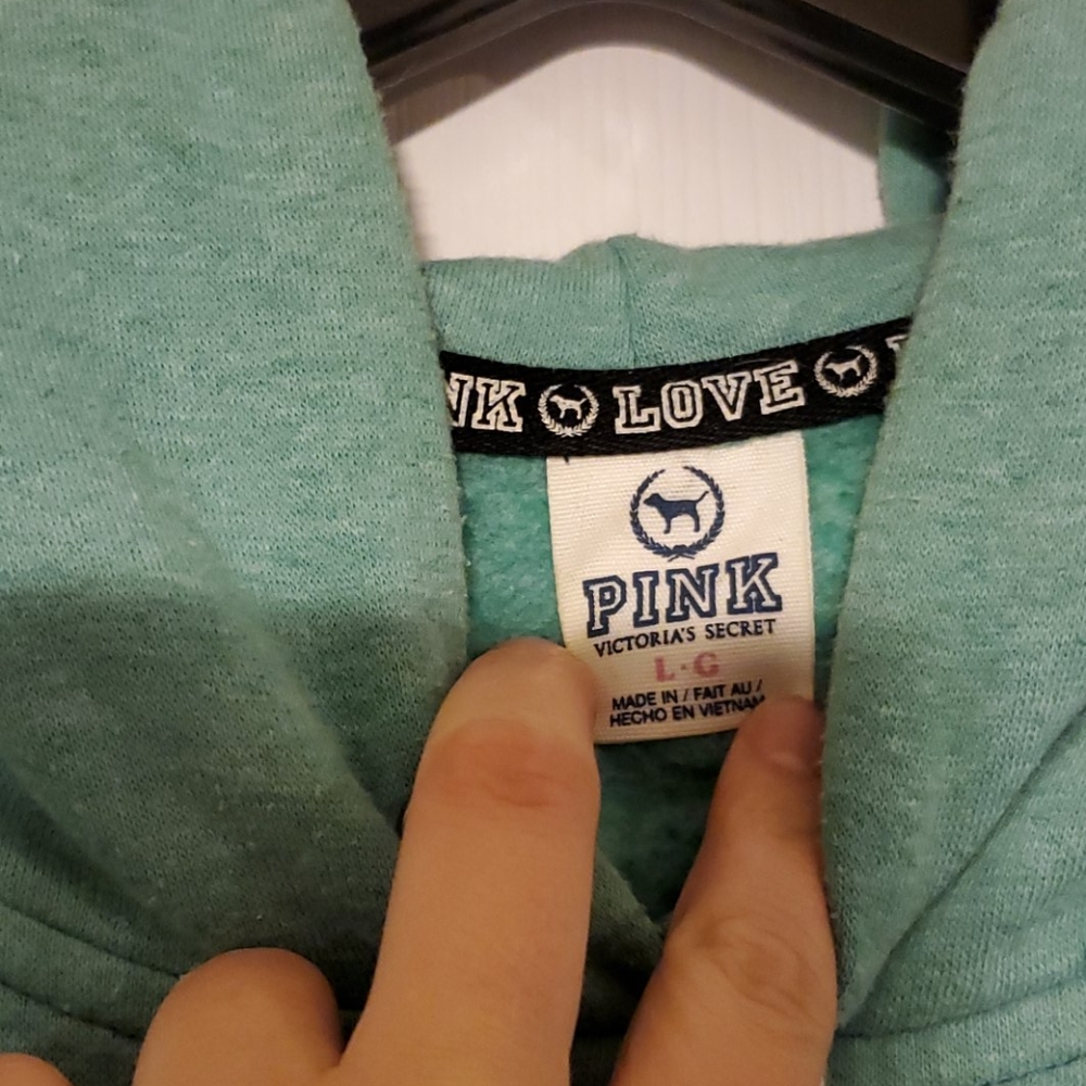 Pink Pullover Drawstring Hoodie - image 2